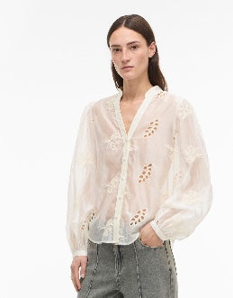 ROUGE EDIT ROUDORA BLOUSE CLOUD - S. LABELS