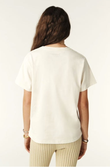 BA&SH IONI LOGO TEE CREAM