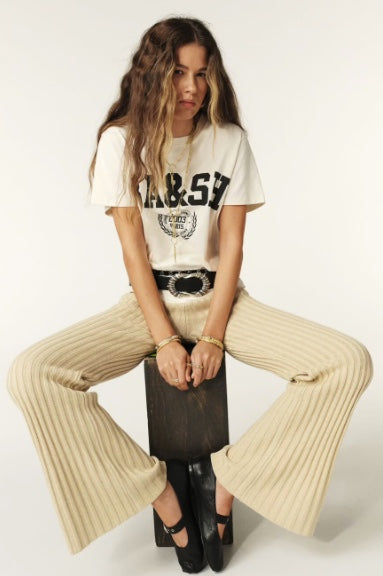 BA&SH IONI LOGO TEE CREAM