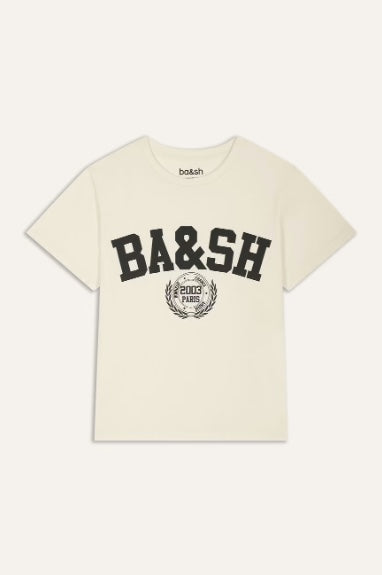 BA&SH IONI LOGO TEE CREAM