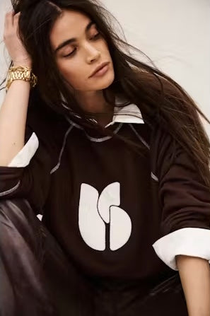 BA&SH SWEATER BART CHOCO