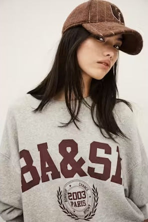 BA&SH SWEATER BENJAMIN GRIJS