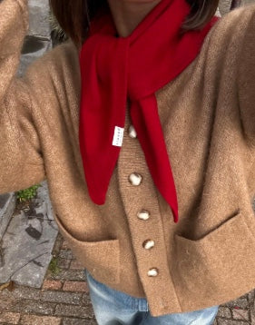 BONNIE STUDIOS WOOL SCARF RED