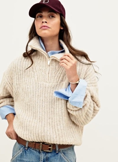 BA&SH BELTANE KNIT CREME