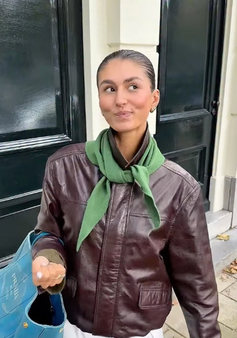 BONNIE STUDIOS WOOL SCARF GREEN