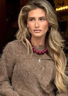 BONNIE STUDIOS WILMA NECKLACE AUBERGINE