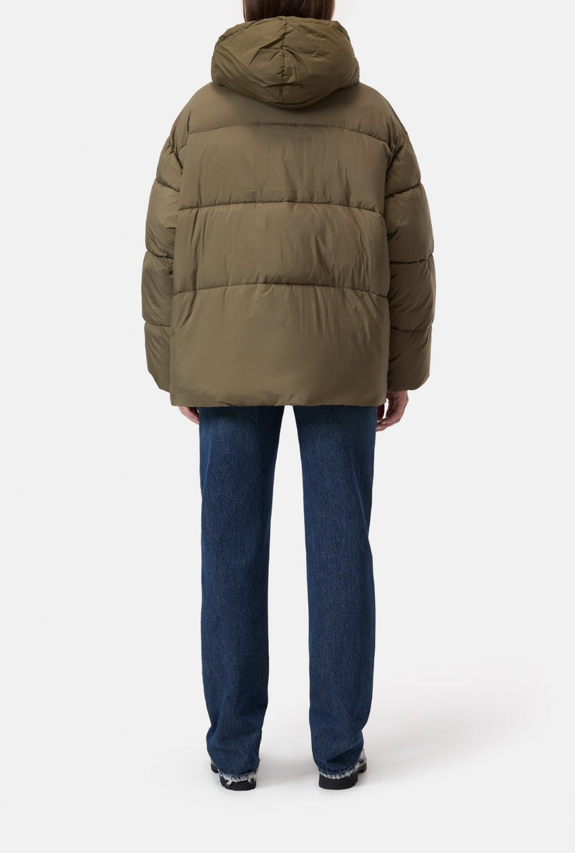 CLOSED CROPPED PUFFER JACKET GROEN