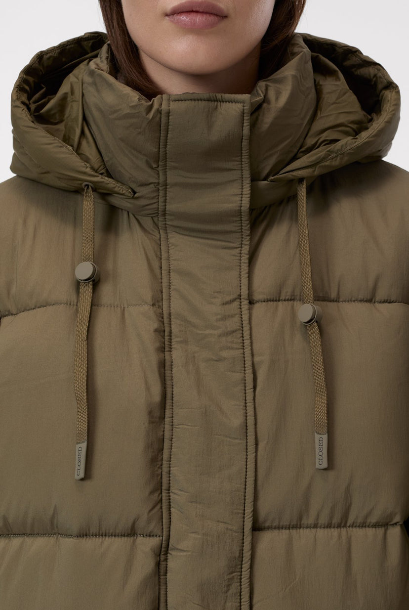 CLOSED CROPPED PUFFER JACKET GROEN