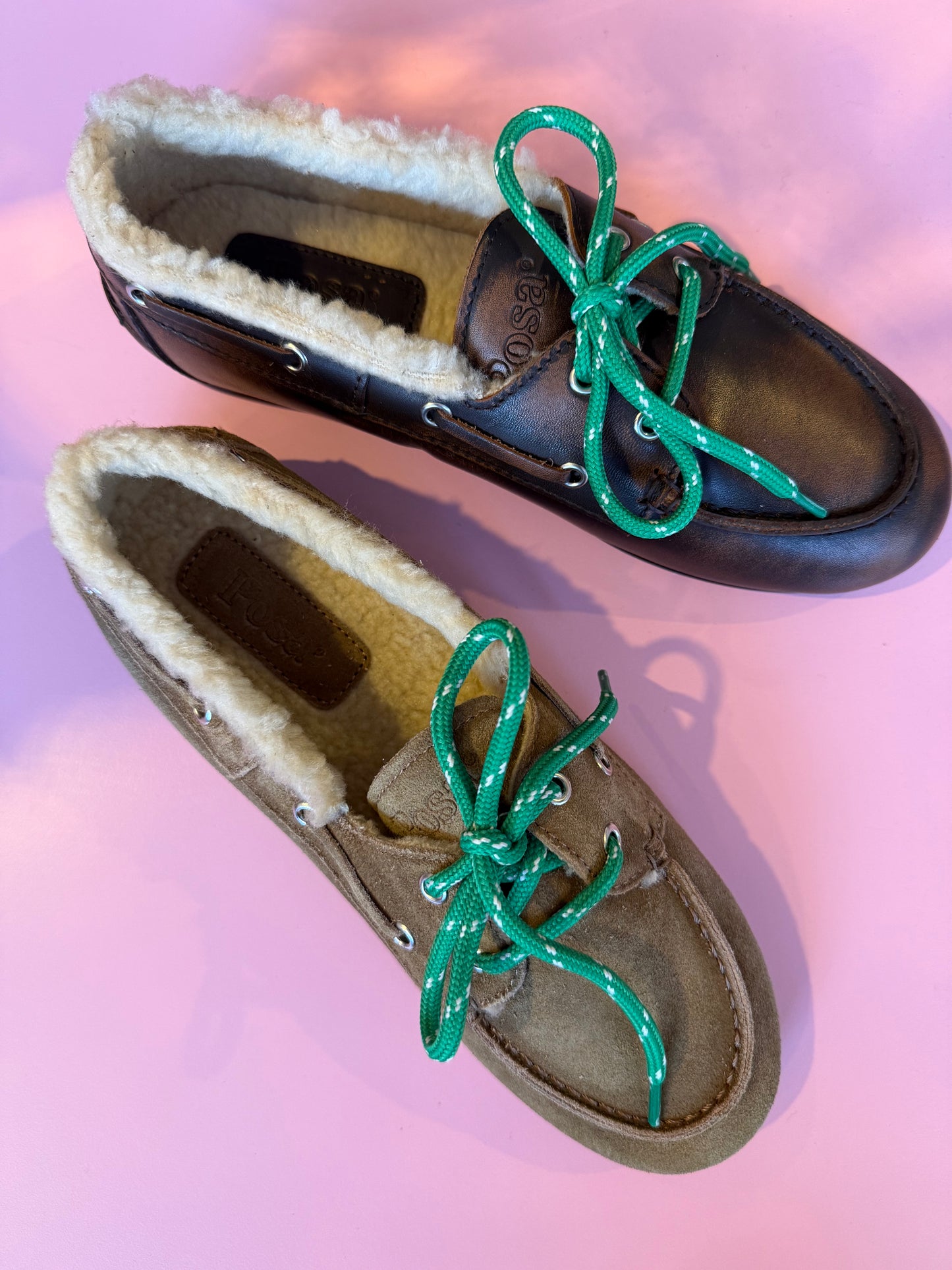 POSA BOAT LOAFER SUEDE FUR DESERT TAN