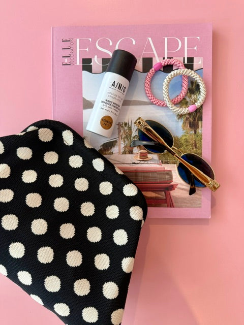POUCH POLKADOT BLACK - S. LABELS