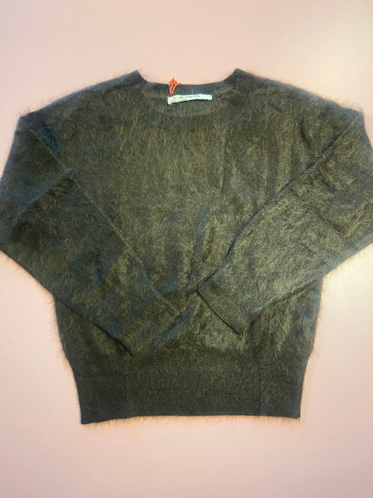 ABSOLUT CASHMERE ZOE TRUI BRUSHED CASHMERE BROWNIE