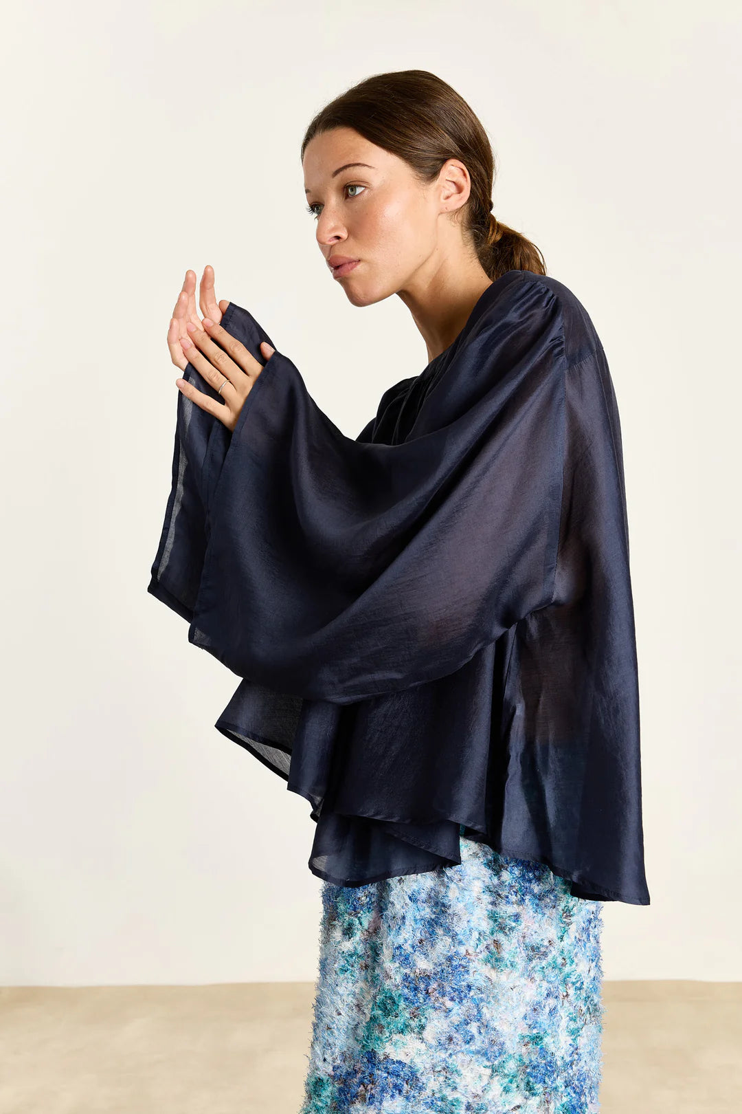 STUDIO CLIQUE IZA SILKY VOILE NAVY - S. LABELS