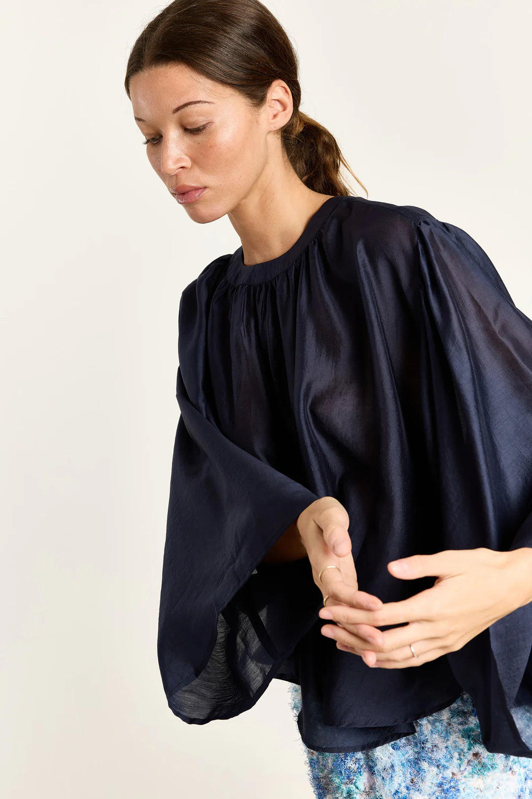 STUDIO CLIQUE IZA SILKY VOILE NAVY - S. LABELS