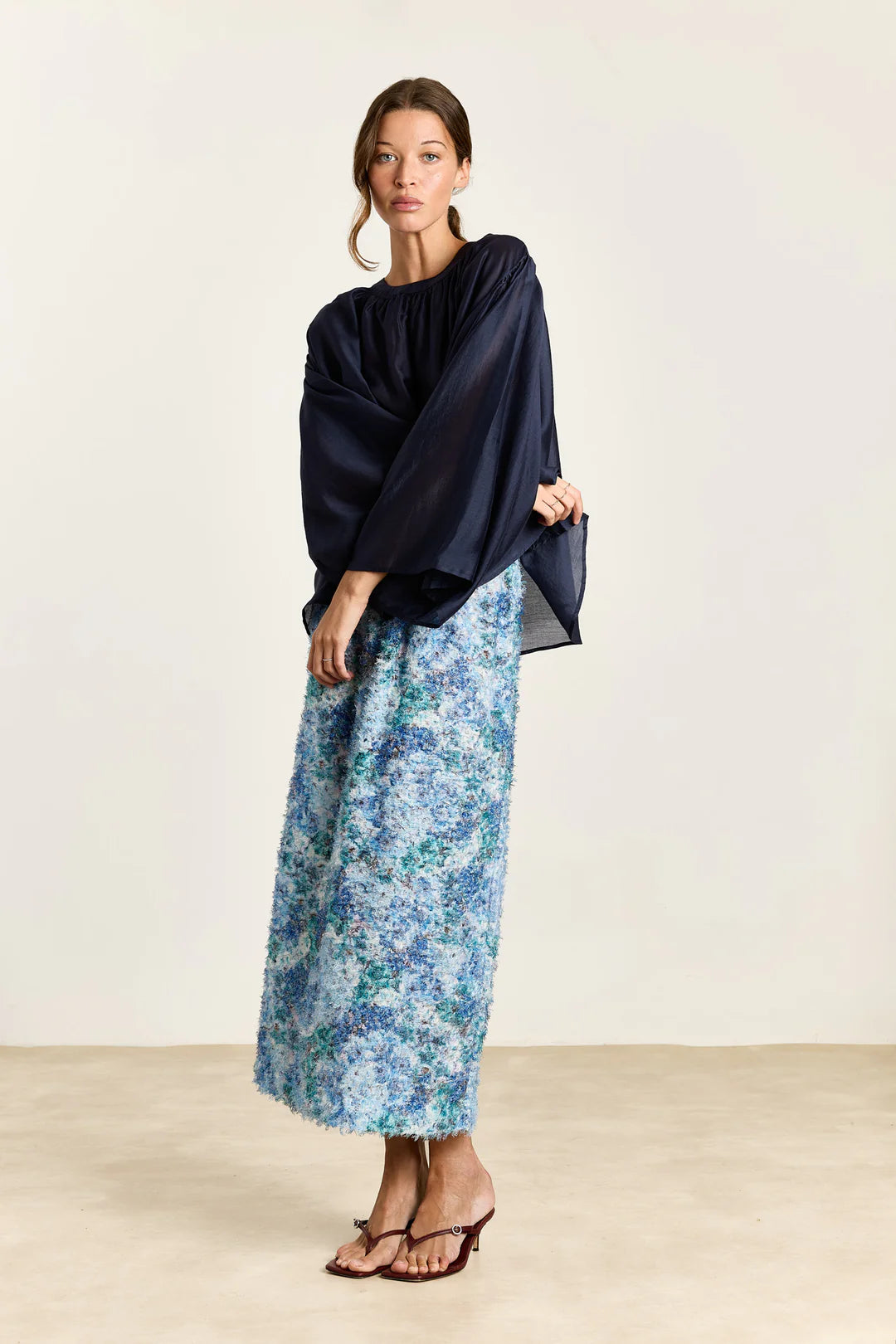 STUDIO CLIQUE IZA SILKY VOILE NAVY - S. LABELS