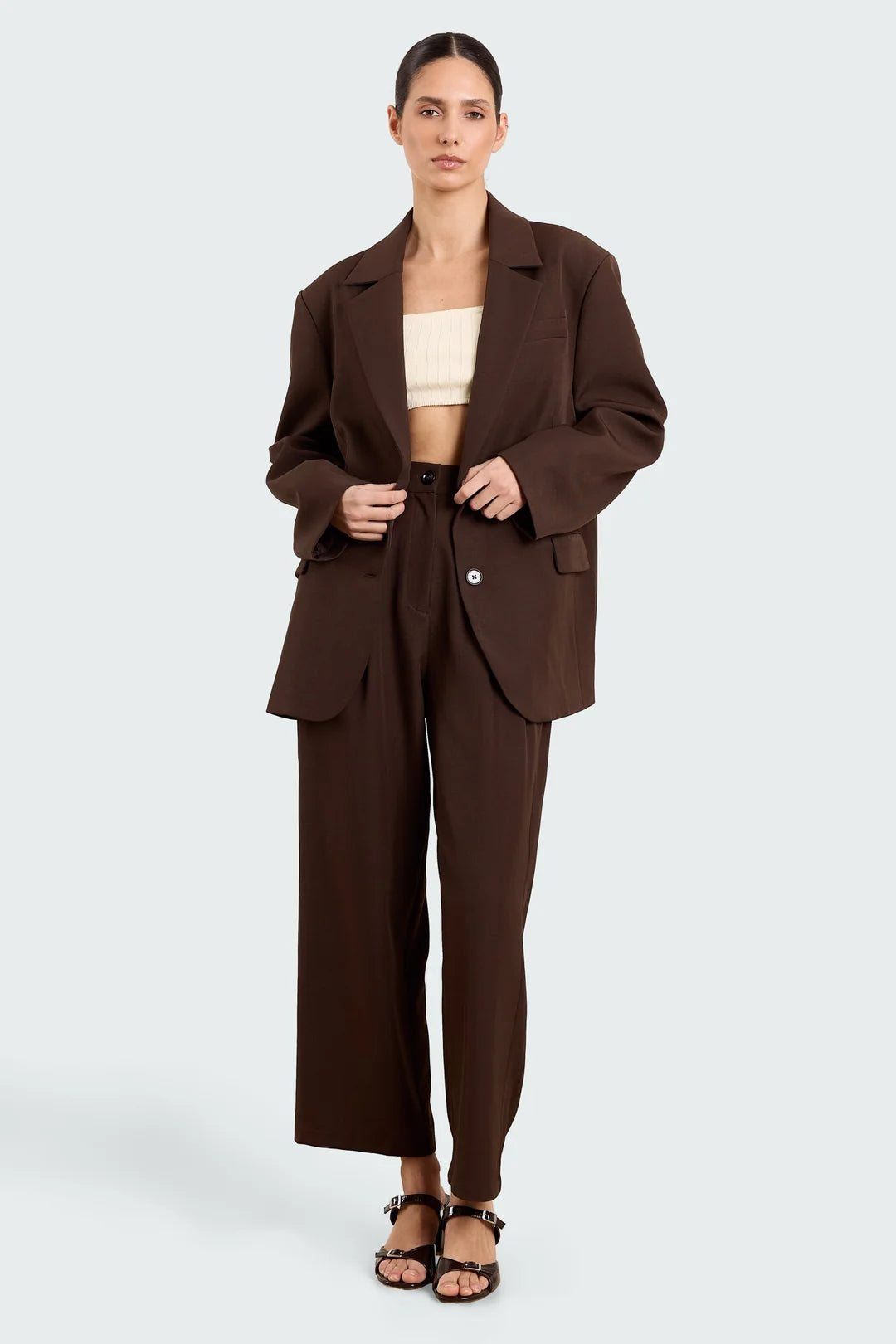 STUDIO CLIQUE BENNIE TROUSERS BROWN