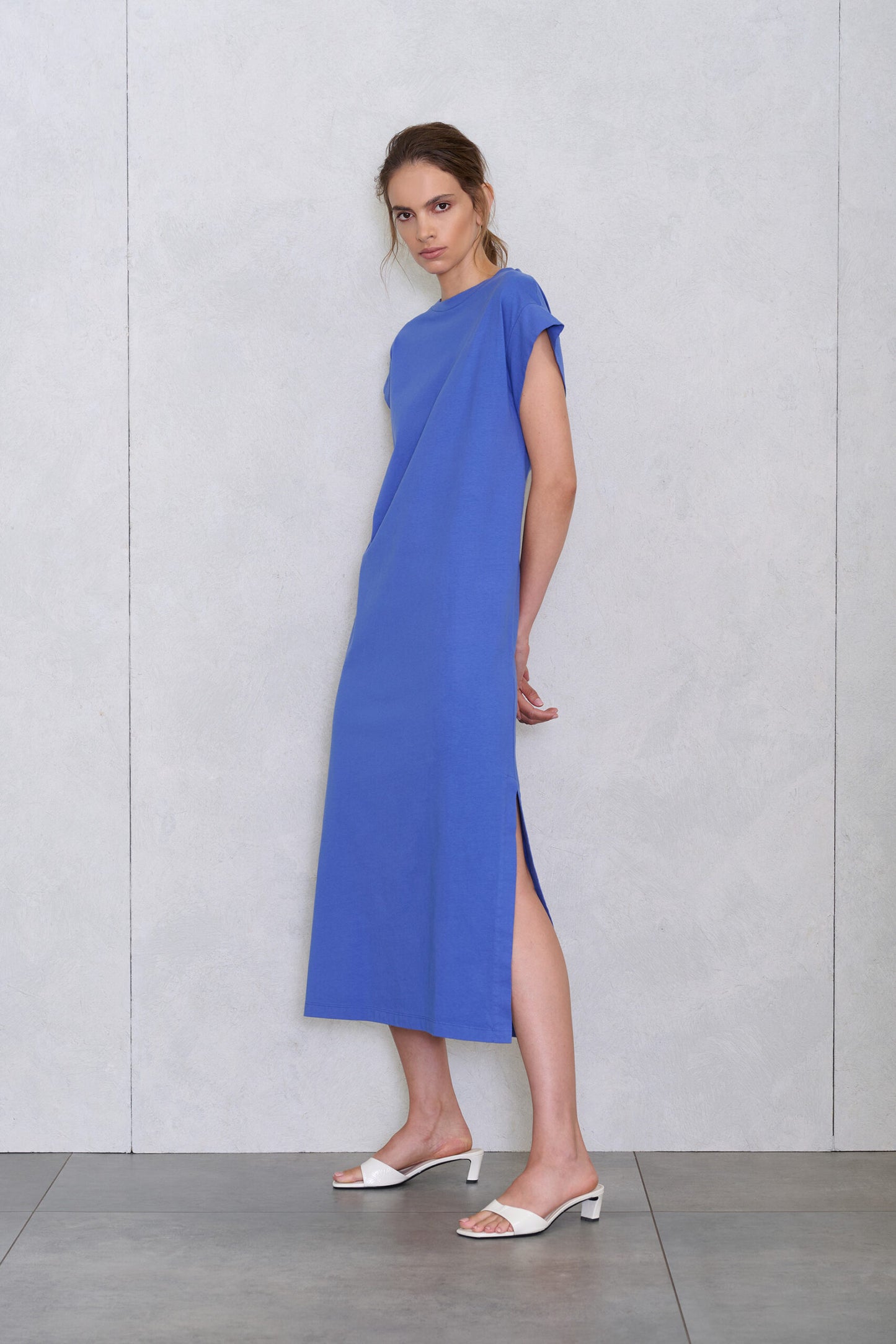 NO MAN'S LAND T-SHIRT JURK COBALT BLUE - S. LABELS