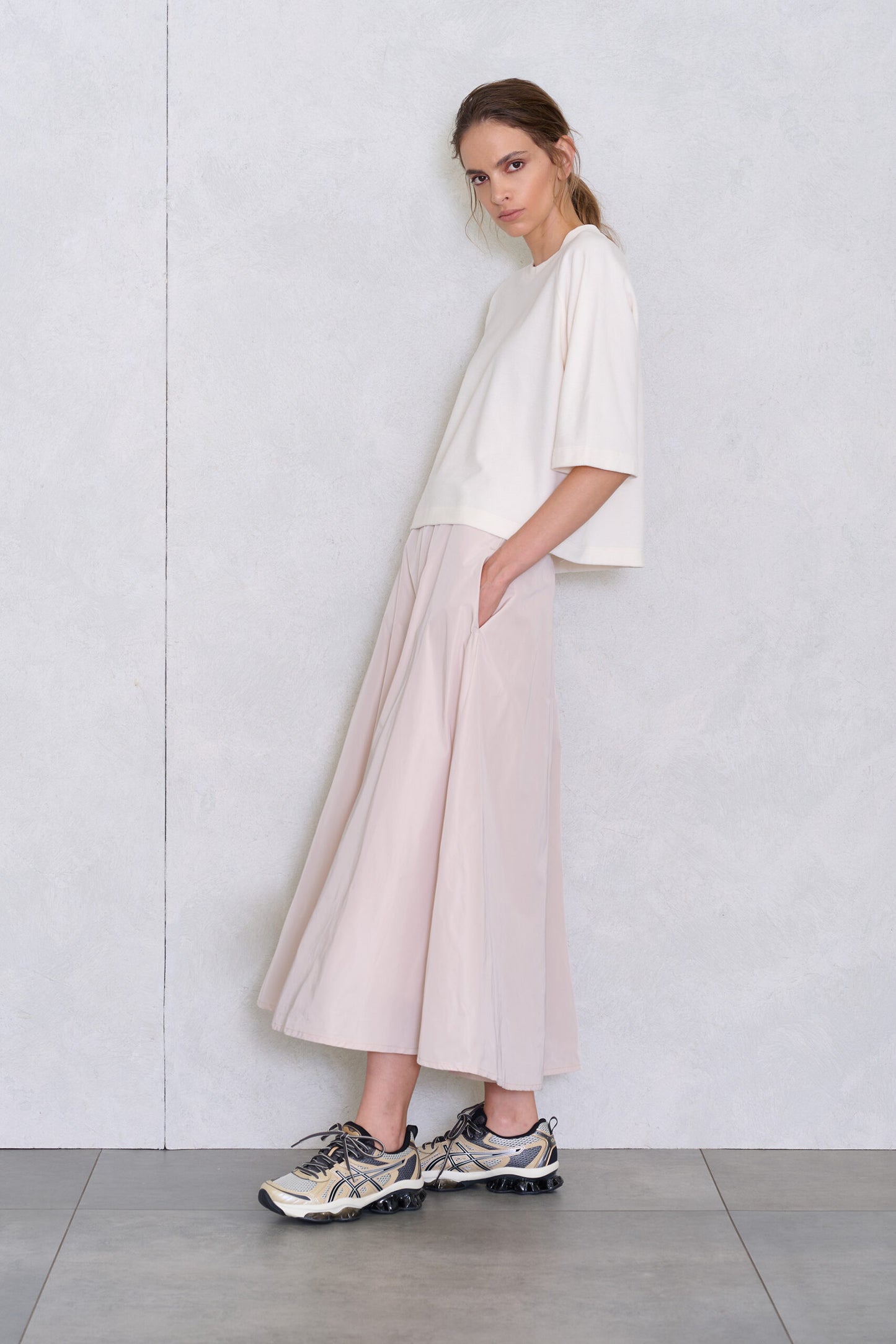 NO MAN'S LAND TERRY TOP IVORY - S. LABELS