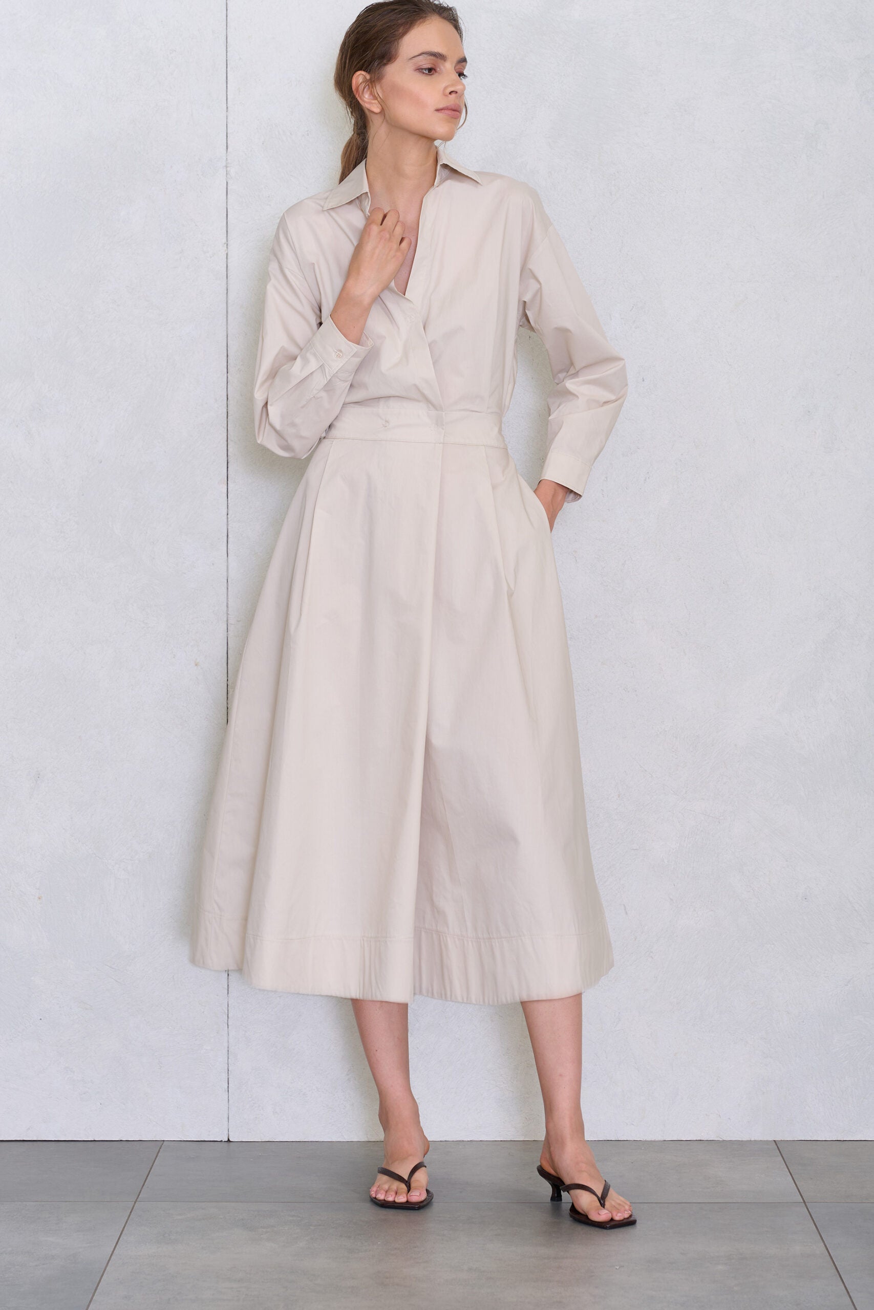 NO MAN'S LAND JURK KATOEN BEIGE - S. LABELS