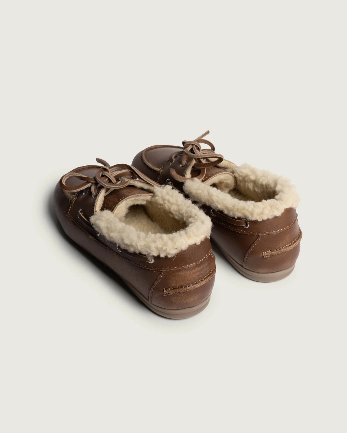 POSA BOAT LOAFER LEATHER FUR BROWN