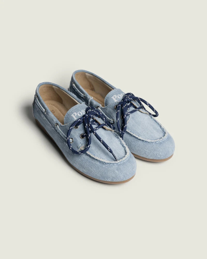 POSA BOAT LOAFER LIGHT DENIM - S. LABELS