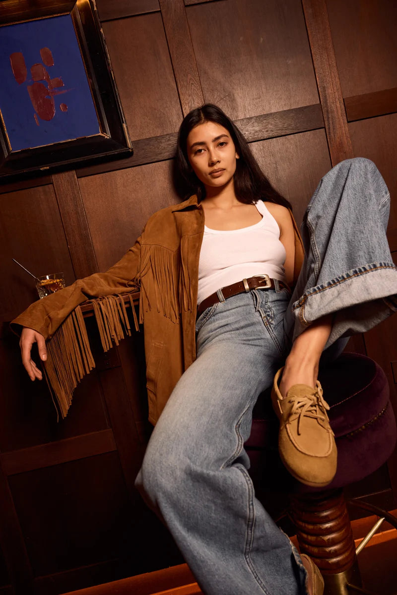 POSA BOAT LOAFER SUEDE TAN - S. LABELS