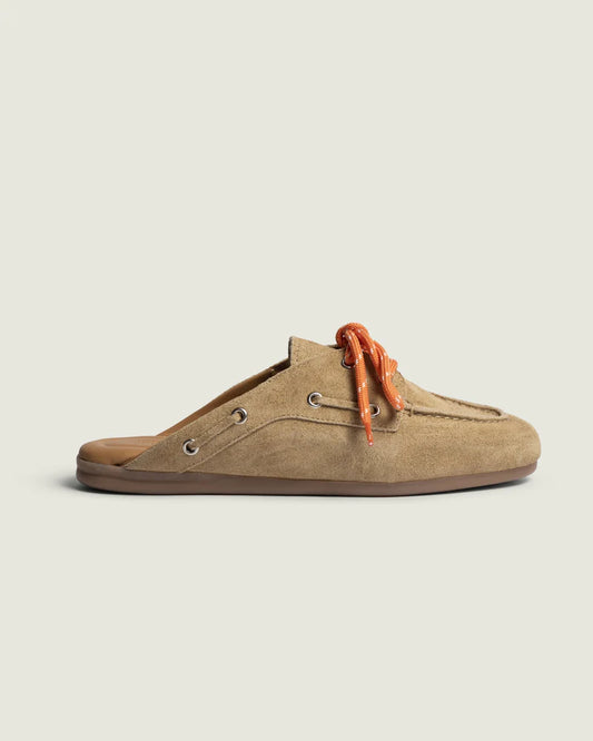 POSA BOAT LOAFER MULE TAN - S. LABELS