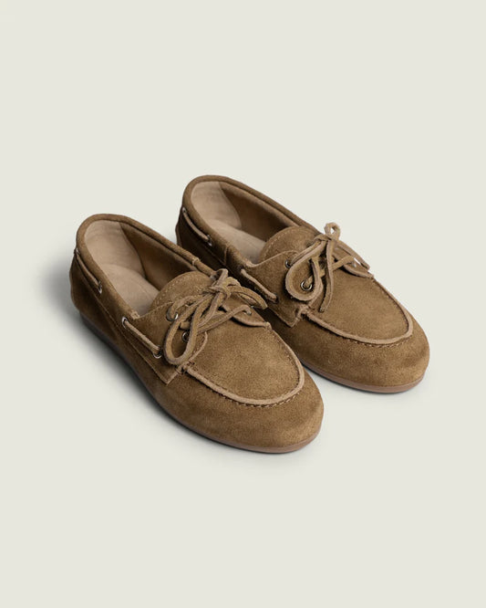 POSA BOAT LOAFER SUEDE DESERT TAN - S. LABELS