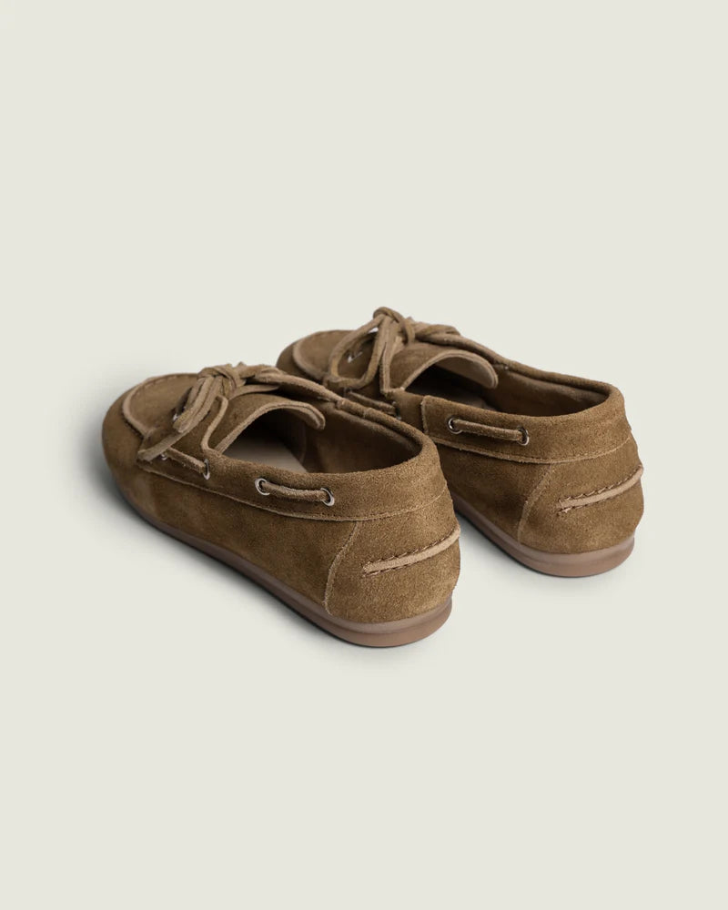 POSA BOAT LOAFER SUEDE DESERT TAN - S. LABELS