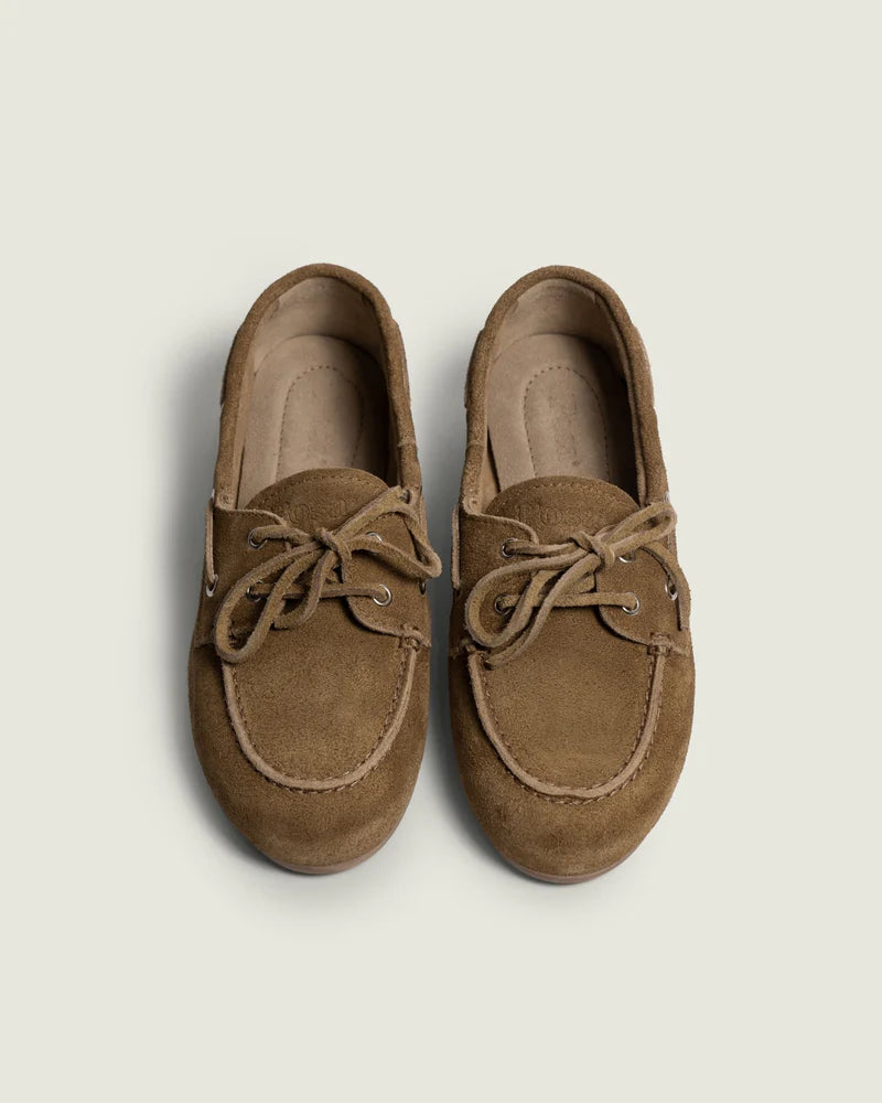 POSA BOAT LOAFER SUEDE DESERT TAN - S. LABELS