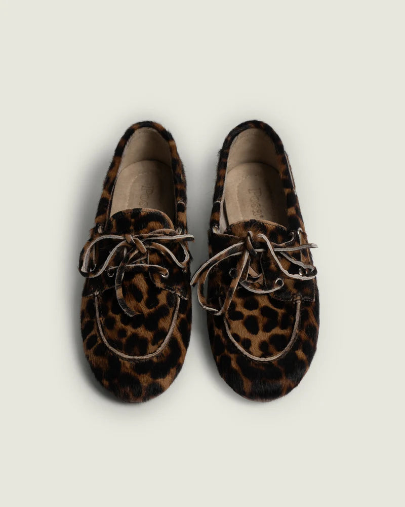 POSA BOAT LOAFER ANIMAL LEOPARD - S. LABELS
