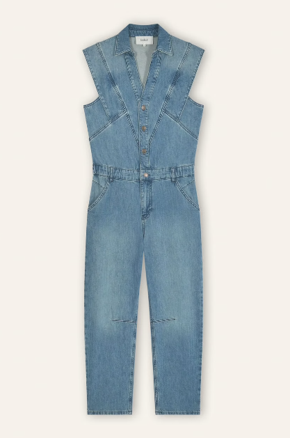 BA&SH FIGO JUMPSUIT DENIM