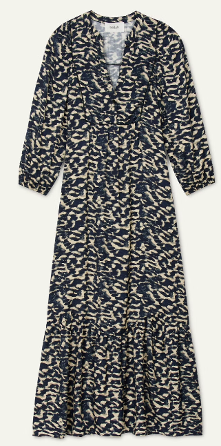 BA&SH AGATHA JURK NAVY PRINT