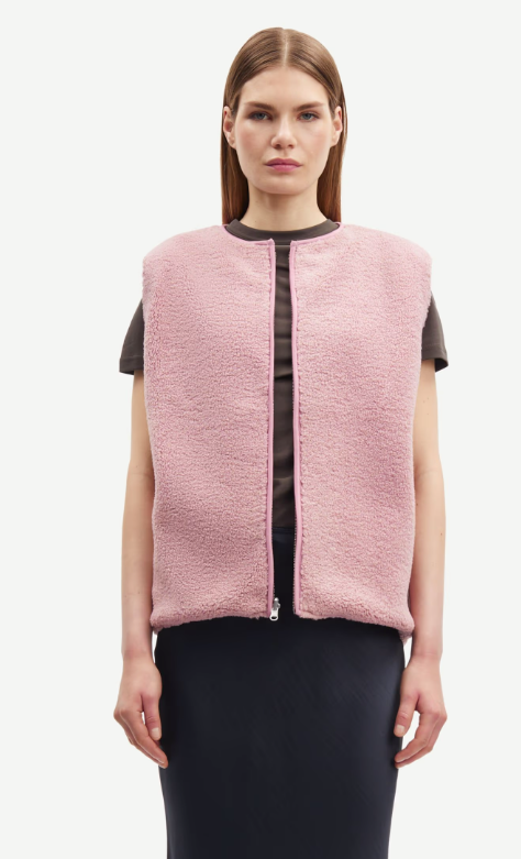 SAMSOE SAAUTUMN VEST ROZE