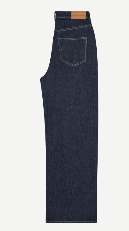 SAMSOE SHELLY JEANS RAW DENIM DARK BLUE