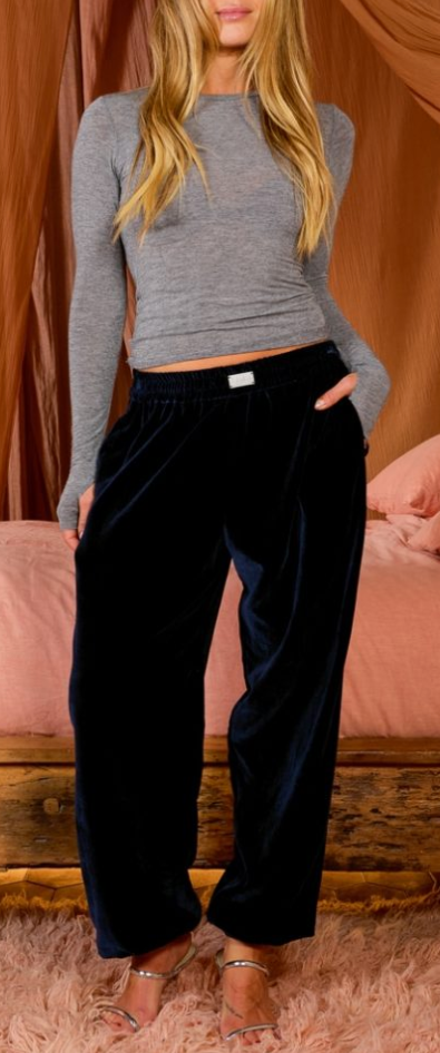 SEA ME HAPPY MIGHTY PANTS VELVET BLUE