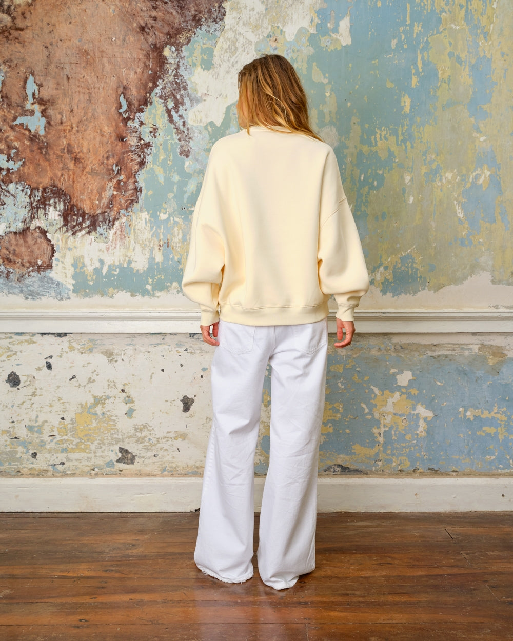 SEA ME HAPPY CREW SWEATER CREAM - S. LABELS