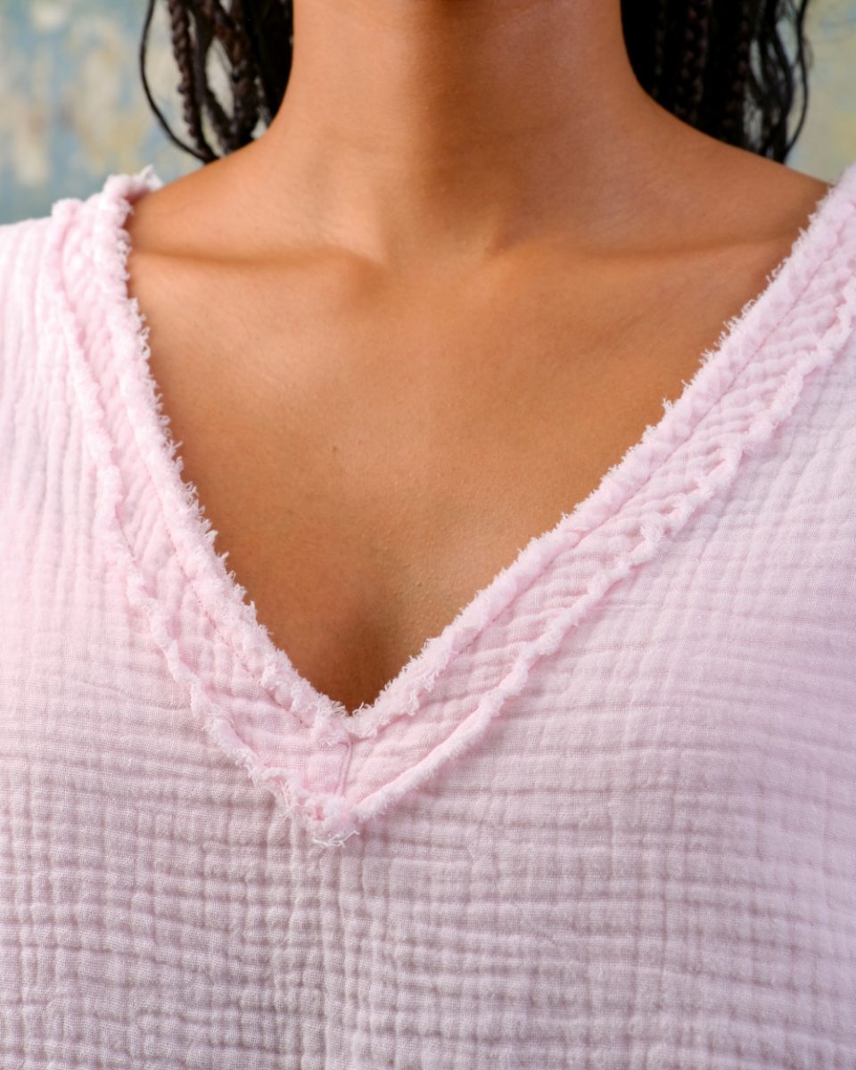 SEA ME HAPPY FIJI TOP LIGHT ROSE - S. LABELS