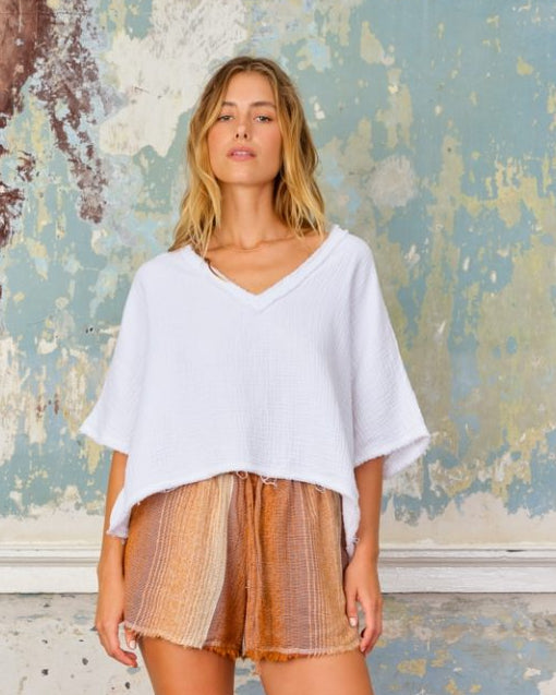 SEA ME HAPPY FIJI TOP WHITE