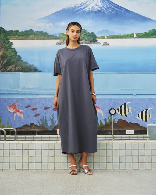 SEA ME HAPPY GIGI DRESS ANTRACIET