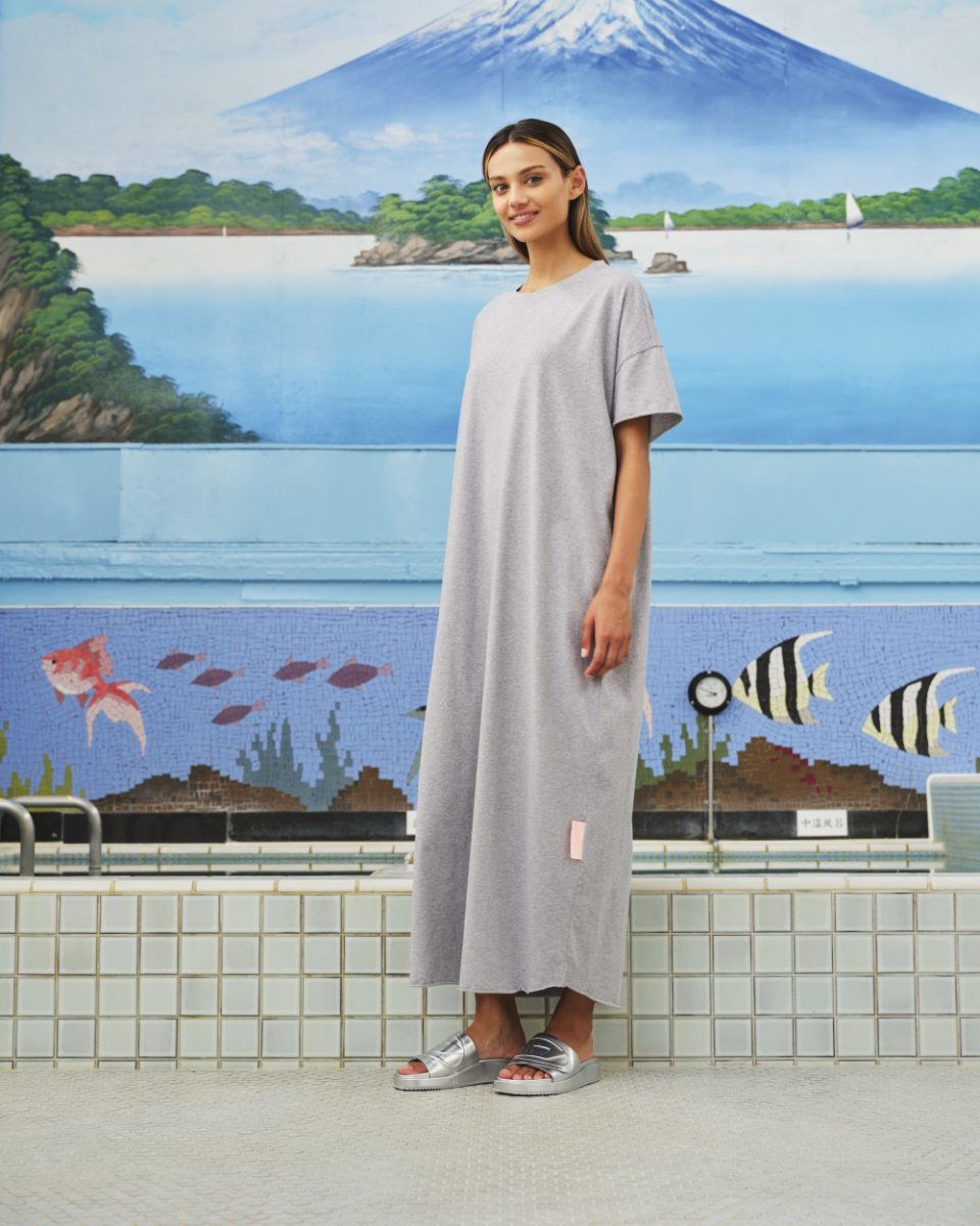 SEA ME HAPPY GIGI DRESS GREY MELANGE - S. LABELS