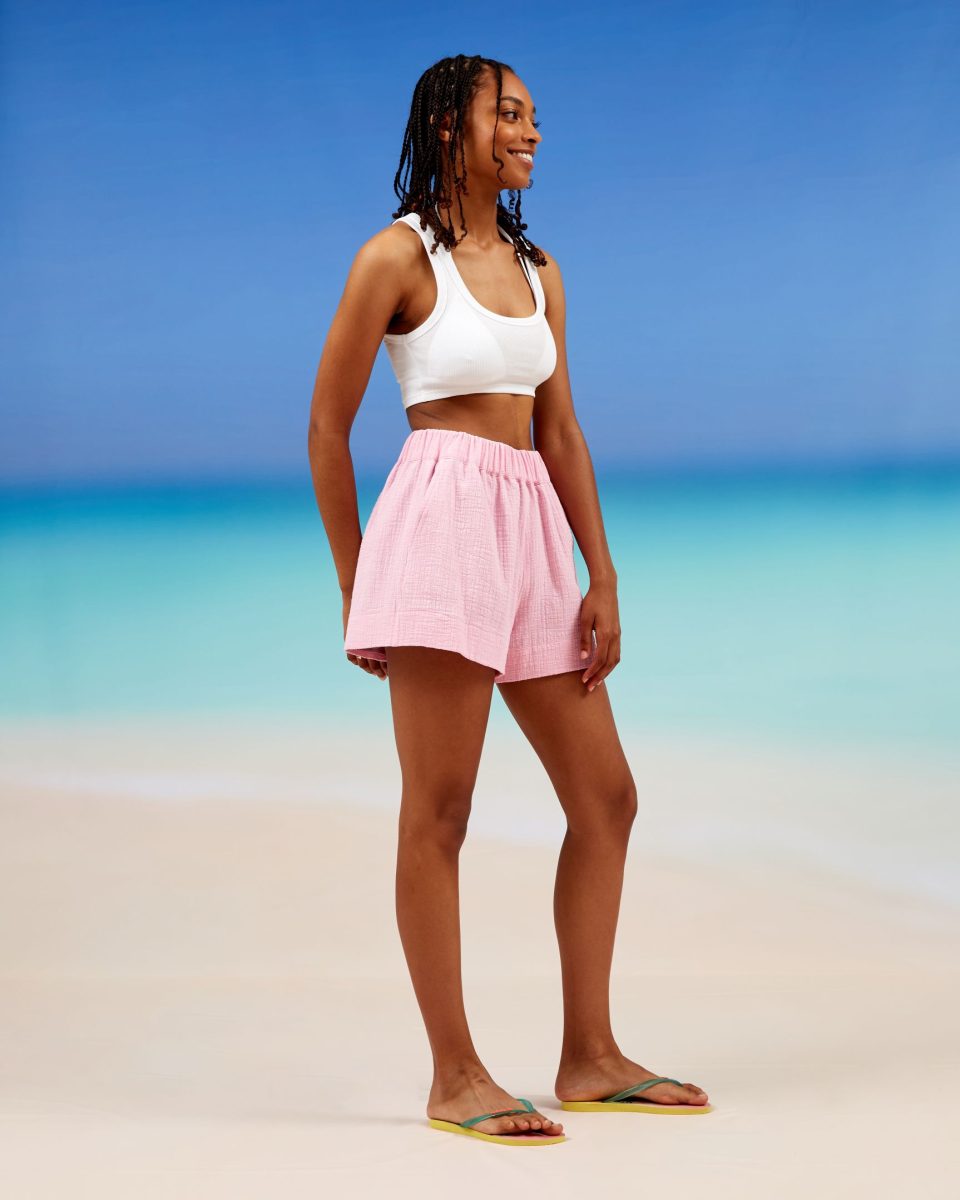 SEA ME HAPPY MOBY SHORTS BAMBOO ROSE