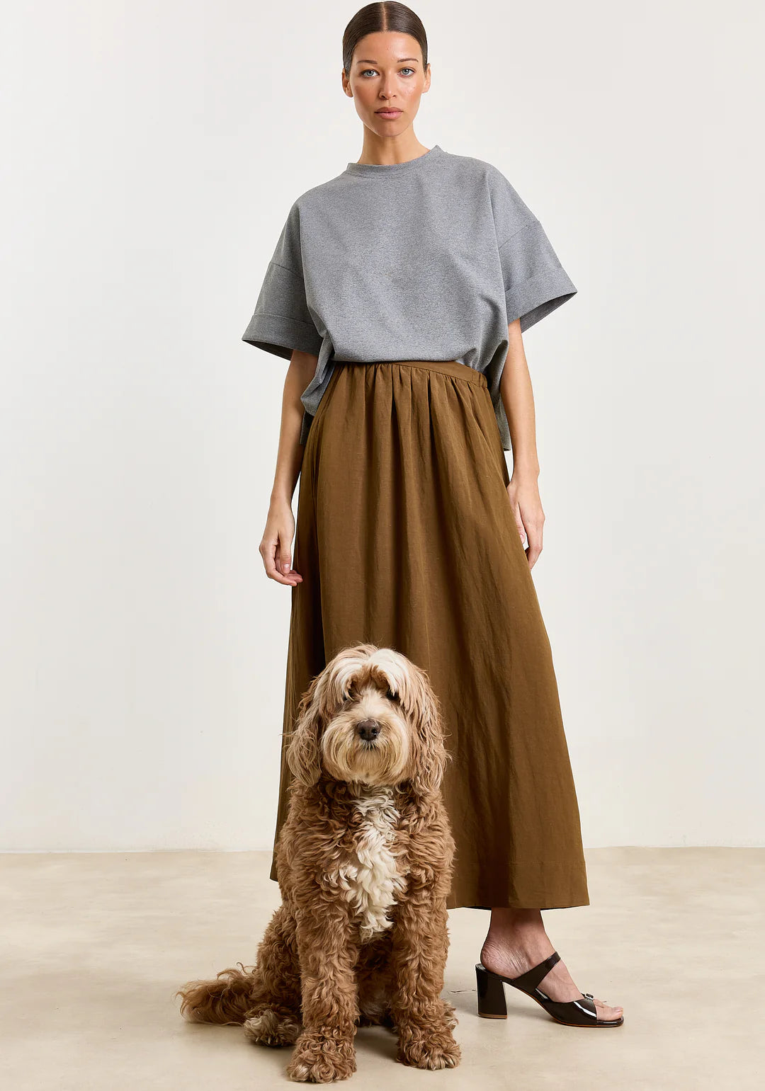 STUDIO CLIQUE JULIA SKIRT BROWN
