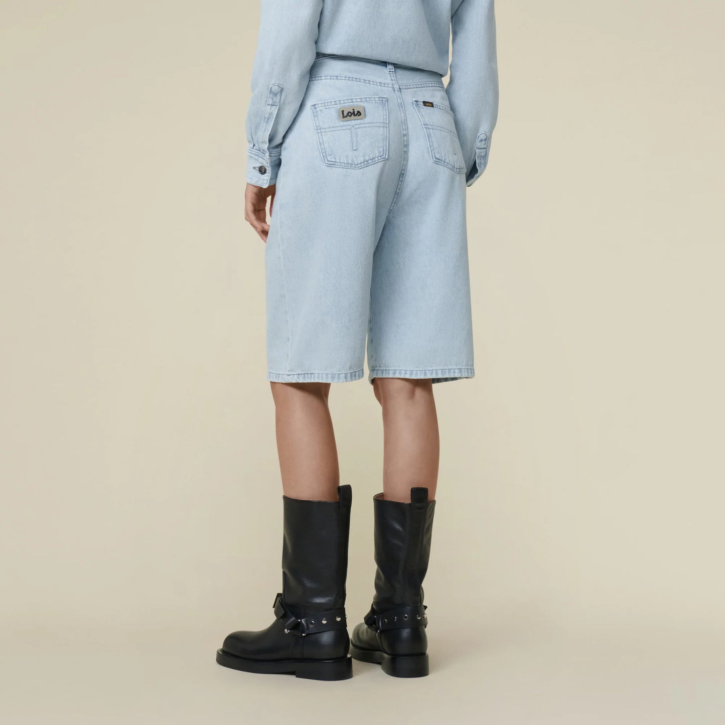 LOIS CAMILLE JEANS SHORT SNOW BLEACHED - S. LABELS