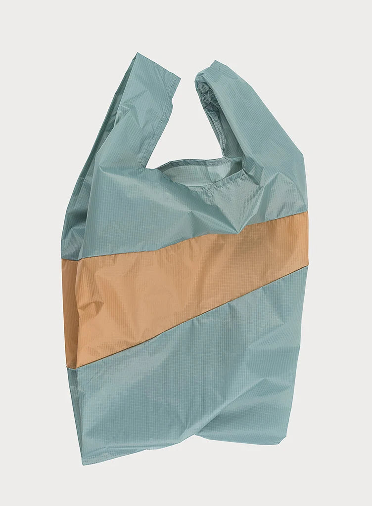 SUSAN BIJL SHOPPING BAG LARGE GREY&CAMEL