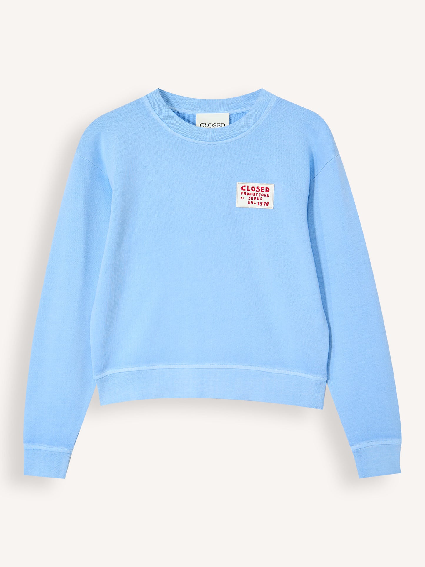 CLOSED SWEATER MET BADGE SKY BLUE - S. LABELS