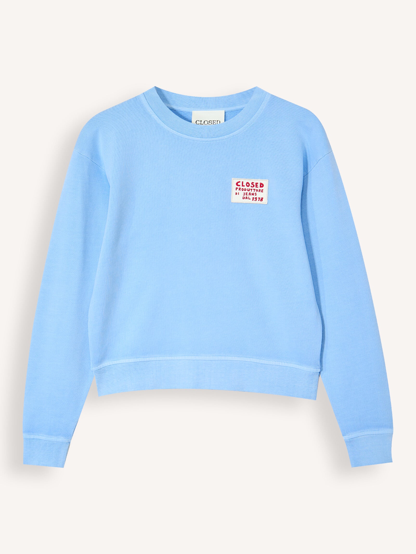 CLOSED SWEATER MET BADGE SKY BLUE - S. LABELS