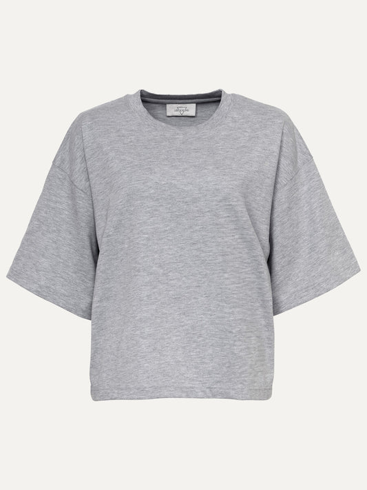 LES SOEURS BOXY TEE TIARA GREY - S. LABELS