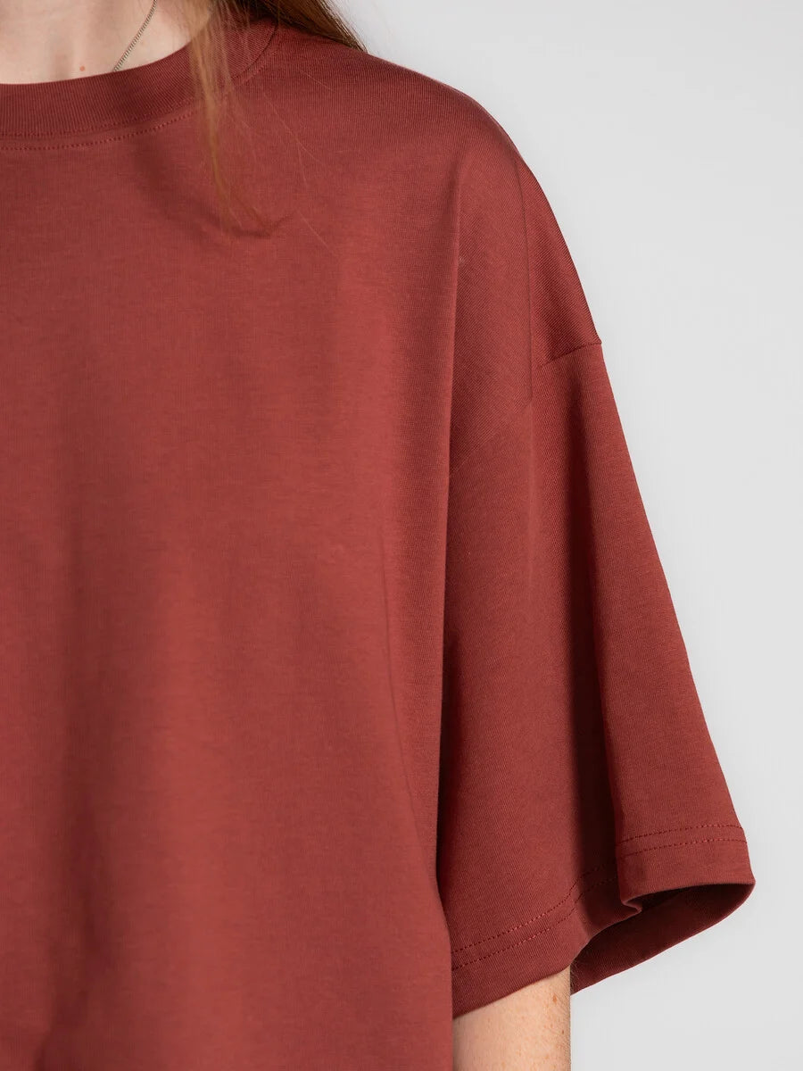 LES SOEURS BOXY TEE TIARA BORDEAUX - S. LABELS