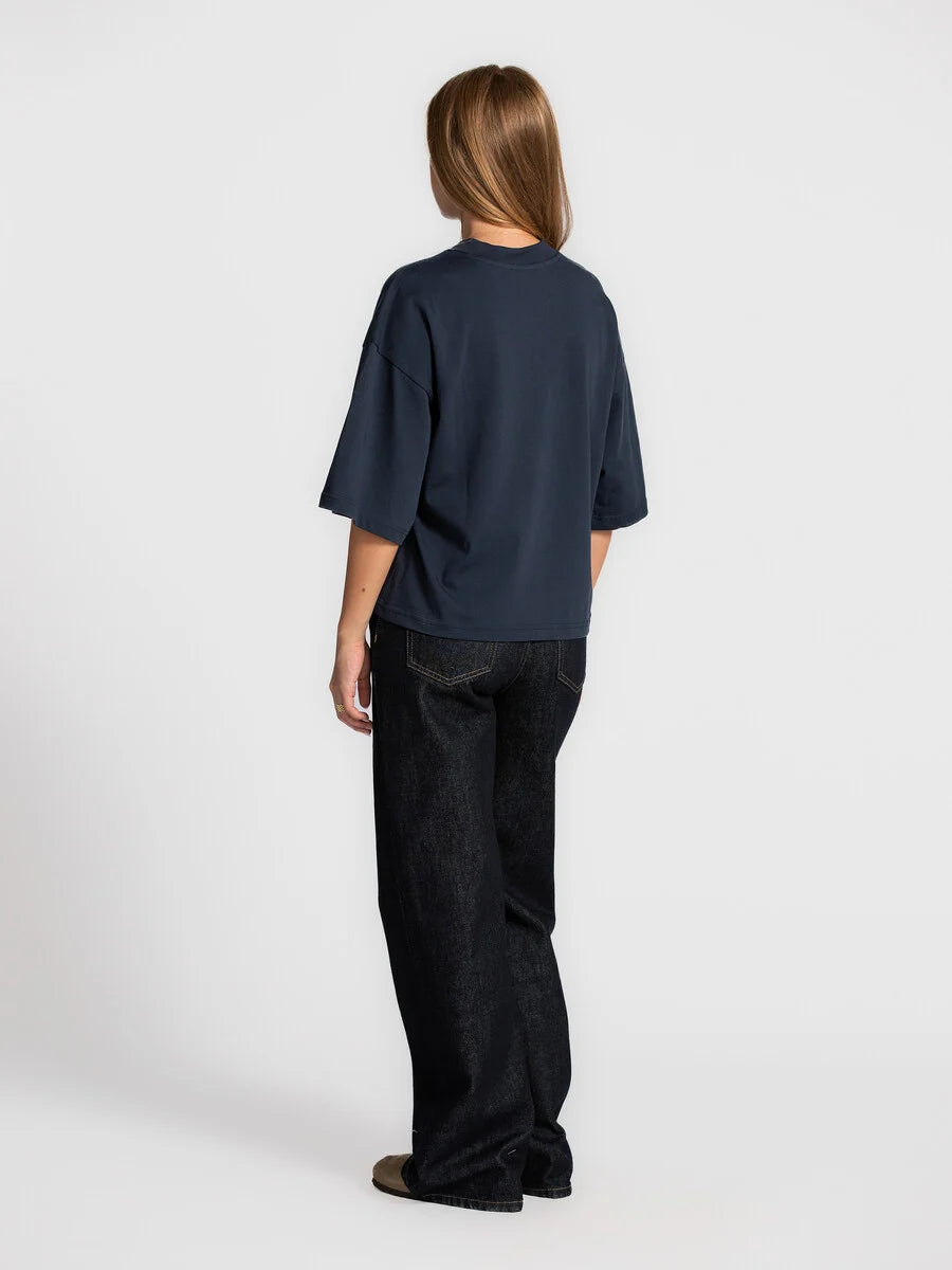 LES SOEURS BOXY TEE TIARA NAVY - S. LABELS