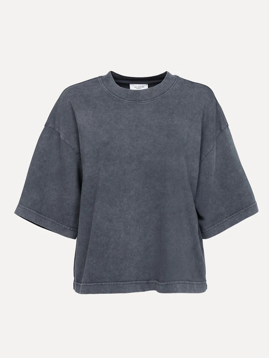 LES SOEURS BOXY TEE TIARA WASHED GREY